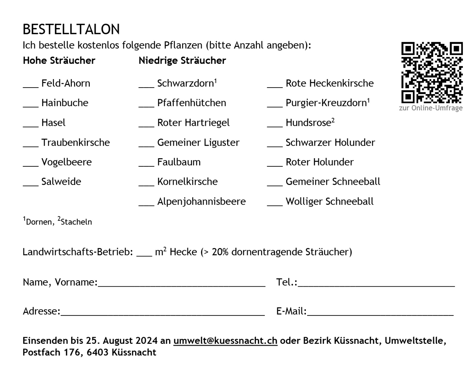 Bestelltalon
